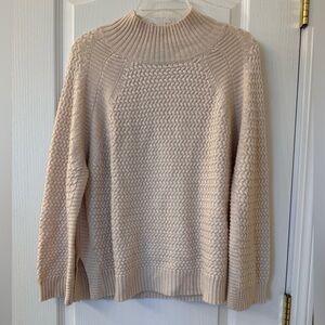 Kerisma Textured Mock Neck Sweater Ivory M/L